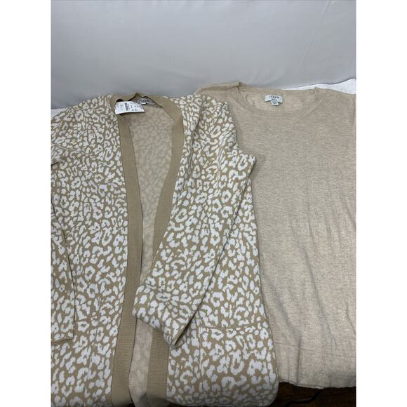 J Crew Sweater Lot Cardigan Teddie Crewneck XXS Bundle Sweater Set - Picture 1 of 7